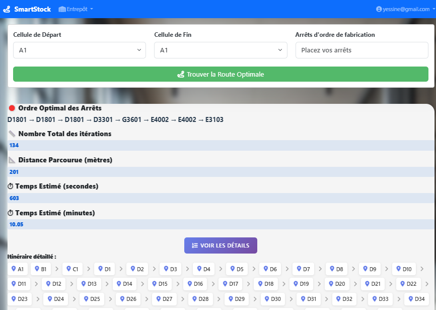 Warehouse Route and Stock Optimizer